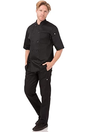 Chef Works Unisex Chambery Chef Coat, Black, X-Large - Image 2