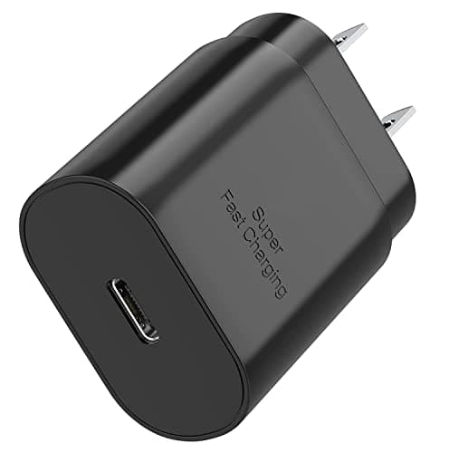 Galaxy S25 S24 USB C Charging Block 25W PD Super Fast Charger Type C Wall Plug Adapter Quick Charge for Samsung Galaxy S25/S24/S23/S22/S21/S20/Z Fold 3/4/5/Note20/iPhone 17/16 (Black 1Pack) - Image 1