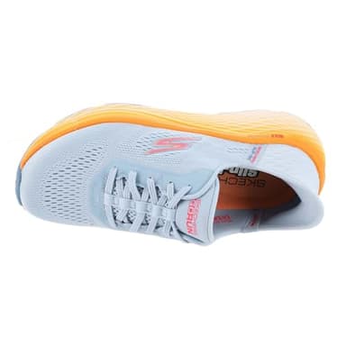Skechers Women's Max Cushioning Elite 2.0 Solace Hands Free Slip-Ins Sneaker, Blue/Orange, 9 - Image 2