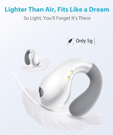 Boytond Ultra Open Ear Earbuds - Ergonomic Clip-On Earbuds, Small Bone Conduction Over-The-Ear Headphones with Waterproof Design, Perfect Running Headphones for Sports and Fitness - Image 4