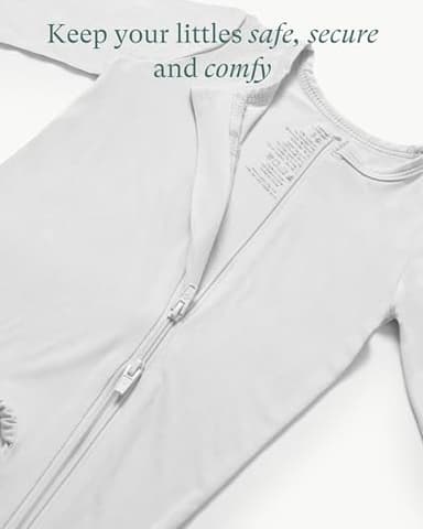 PurComfy Baby Long Sleeve Romper Jumpsuit, Premium Soft Rayon One Piece Pajamas Boy Girl 2-Way Zipper Coverall Sleeper - Image 7
