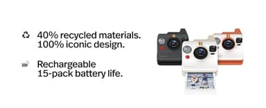 Polaroid Now 3rd Generation I-Type Instant Camera + Film Bundle - Now Black Camera + 16 Color Photos (6560) - Image 6
