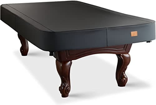 BearCover Heavy Duty Leatherette Billiard Pool Table Cover, Waterproof & Tearproof Covers for Pool Table 7/8/9FT Fitted (8 Feet/ Black) - Image 1