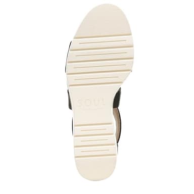 Naturalizer SOUL Women's Goodtimes Wedge Sandal Black 9 M - Image 4