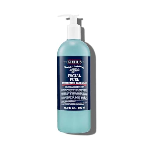 Kiehl's Facial Fuel Face Wash, Refreshing + Invigorating Men's Gel Cleanser, with Caffeine, Vitamin E and Menthol, Non-Drying Formula Moisturizes Skin, Great for Clogged Pores - 16.9 fl oz - Image 1