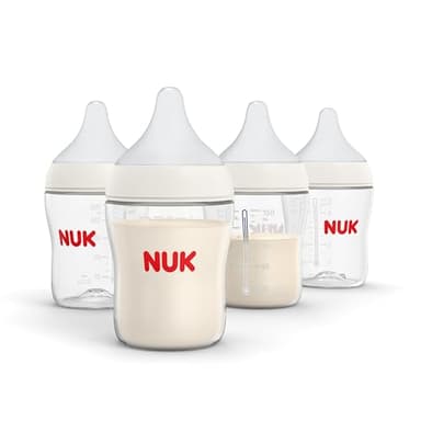 NUK Perfect Match Slow Flow 2-in-1 Natural and Anti-Colic Bottle, 5oz., 4 Pack, BPA Free - Image 1