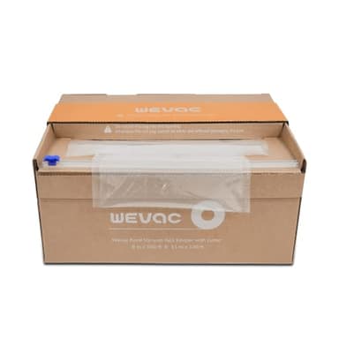 Wevac 8''x100' & 11''x100' 2 Rolls Food Vacuum Seal Roll Keeper with Cutter, Ideal Vacuum Sealer Bags for Food Saver, BPA Free, Commercial Grade, Great for Storage, Meal prep and Sous Vide - Image 4