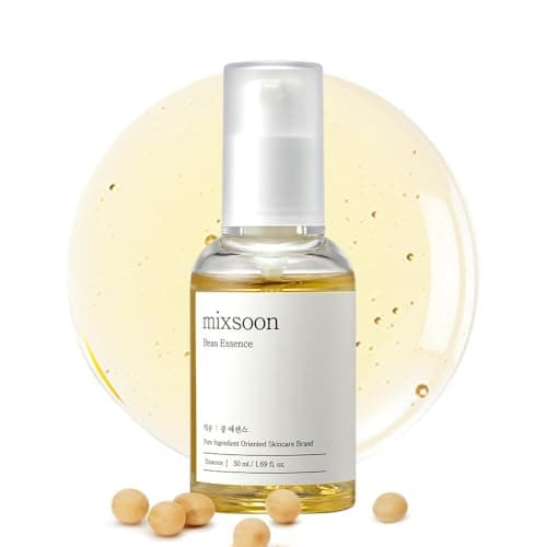 mixsoon Bean Essence Exfoliating Hydrating for Face fermented bean extract Hyaluronic Acid Serum Korean Glass Skin Care 1.69 Fl Oz / 50ml - Image 1