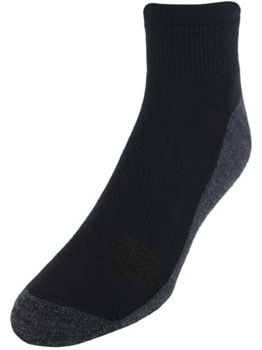 Hanes Men's, X-Temp Cushioned Ankle Socks, 12-Pack, Black-12 Pack, 6-12 - Image 3