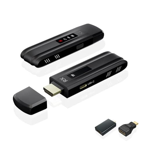 PeakDo Wireless HDMI Transmitter and Receiver 4K Decode 1080P Output,Wireless HDMI 2.4/5G 160FT,with LED Display&Surface Spraying for Streaming Video to TV,Monitor from Laptop/PC/TV Box - Image 1