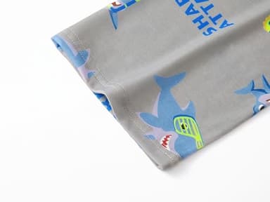Beezizac Little & Big Boys Pajamas Snorkeling Shark 2-Piece Long Sleeve & Pants PJ Set Kid Sleepwear Size 10 - Image 6
