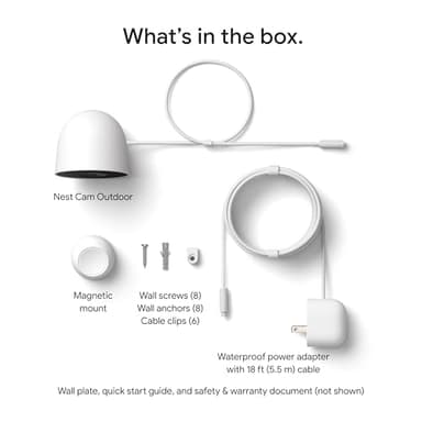 Google Nest Cam Outdoor (Wired, 2nd Gen) - Security Camera with 2K Video and Gemini, Night Vision, 2-Way Audio - Works with Google Home - 2025 Model - Snow - Image 12