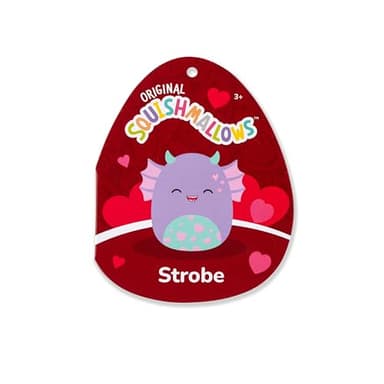 Squishmallows Original 8in Strobe the Purple Swamp Monster with Hearts – Official Jazwares Valentine Plush (Little) - Image 6