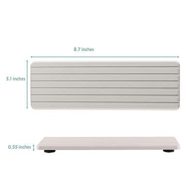 NiuYichee 2 PCS Water Absorbent Diatomite Coasters (12.2" x 4"), Grooved Design, Water Absorbing Stone Used for Hand Soaps & Plants & toiletries in The Modern Home - Image 2