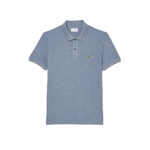 Lacoste Men's Slim Fit L.12.12 Piqué Polo Shirt, Light Indigo Blue, Large - Image 1