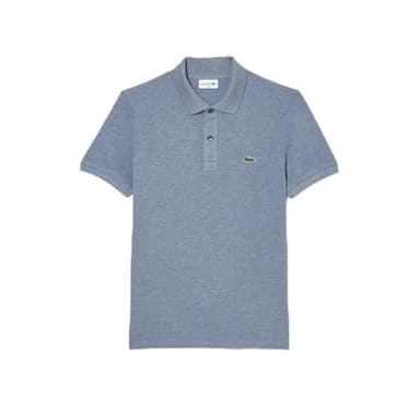 Lacoste Men's Slim Fit L.12.12 Piqué Polo Shirt, Light Indigo Blue, Large - Image 1