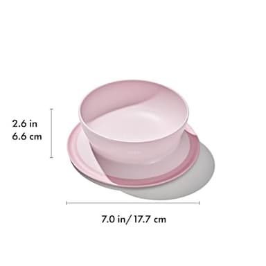 OXO Tot Stick and Stay Suction Bowl - Blossom - Image 2