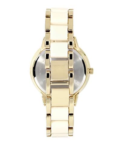 Anne Klein Women's AK/1412IVGB Gold-Tone and Ivory Resin Bracelet Watch - Image 3