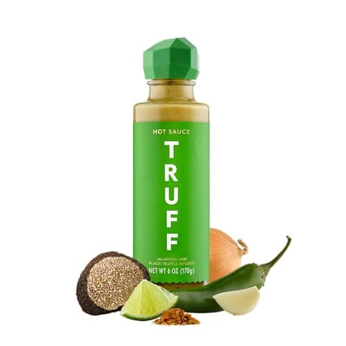 TRUFF Jalapeño Lime Hot Sauce, Gourmet Hot Sauce with Black Winter Truffles, Green Jalapeño Peppers, Black Truffle Oil, Unique Flavor Experience in a Bottle, 6 oz. - Image 1