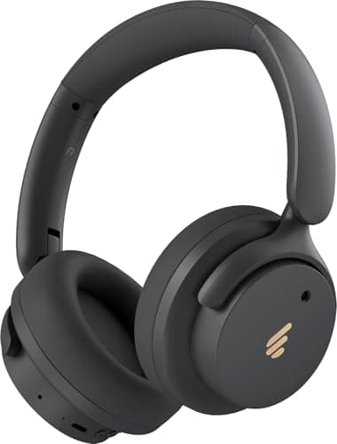 Edifier H9 Hybrid Active Noise Cancelling Headphones Bluetooth 5.4, Over Ear Headphones Wireless with 75H Playtime, Hi-Res Audio, Spatial Audio, Multipoint Connection, Clear Calls, Foldable - Black - Image 1