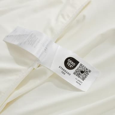 Cozy Bliss Cooling Comforter King Size, Cooling Blankets for Hot Sleepers and Night Sweats, Cream Summer Comforter for King Size Bed, Breathable Soft Lightweight Silk Smooth - Image 7