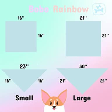 Bobo Rainbow Dog Bandana, 1PC Christmas Dog Bandanas Girl Boy Bibs Scarf Holiday Soft Dogs Kerchief Pet Bandanas Small Medium Large for Dogs Gift - Image 7