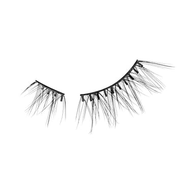 KISS imPRESS Falsies Easy Tab Press On Self Adhesive Eyelashes, Black, 'Classy Natural', 1 Pair of 6mm-7mm Inner Natural Volume Eyelash Clusters & 1 Pair of 6mm-10mm Outer Half-Lashes with Easy Tabs - Image 9