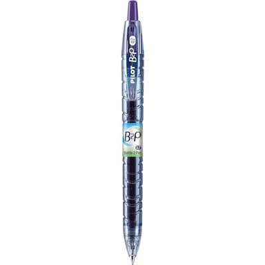 PILOT B2P - Bottle to Pen Refillable & Retractable Rolling Ball Gel Pen Made From Recycled Bottles, Fine Point, Purple G2 Ink, 12-Pack (31622) - Image 3