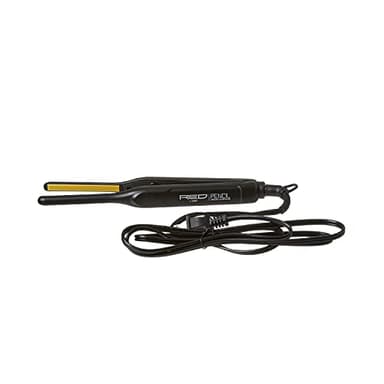 RED by KISS 0.3 Inch Pencil Flat Iron with Ceramic Tourmaline, Hair Straightener for Thin and Short Hair Edge Styling, Even Heat Distribution with Fast Heat Up 450° F Max Temperature, Black - Image 9