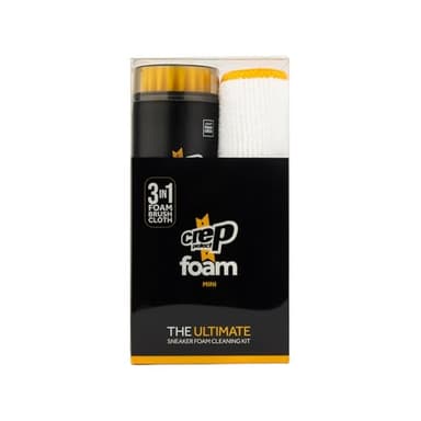 Crep Protect Foam Mini Shoe Cleaner - On the Go Sneaker Cleaning Foam with Built In Brush & Microfiber Cloth - Quick & Travel Size Cleaner - Image 1