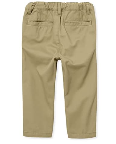 The Children's Place Baby Boys and Toddler Stretch Chino Pants, Flax 2 Pack, 18-24 Months US - Image 3