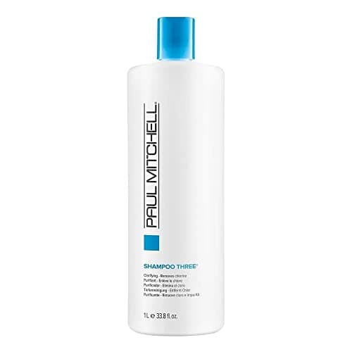Paul Mitchell Shampoo Three, Clarifying Shampoo, Cleanses Impurities + Removes Chlorine, For All Hair Types, Great For Swimmers, 33.8 fl. oz - Image 1