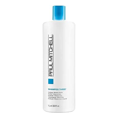 Paul Mitchell Shampoo Three, Clarifying Shampoo, Cleanses Impurities + Removes Chlorine, For All Hair Types, Great For Swimmers, 33.8 fl. oz - Image 1