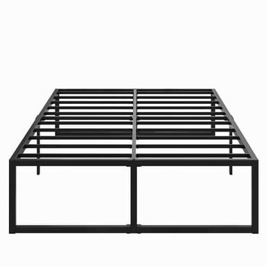 Lutown-Teen 18 Inch California King Bed Frames Sturdy Mattress Foundation, Heavy Duty Metal Cal King Platform with Steel Slats Support No Box Spring Needed, Noise Free, Easy Assembly, Black - Image 8
