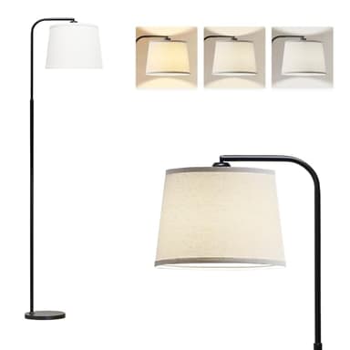 AKASUKI Floor Lamp for Living Room with 3 Color Temperatures, Foot Switch Standing Lamps for Living Room, Bedroom, Office, Arc Mordern Floor Lamp with 9W LED Bulb Included - Image 8