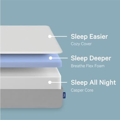 Casper Sleep Element King Mattress - Medium Feel - Motion Isolation - Breathable, Cooling Memory Foam - 100-Night Trial - CertiPUR-US - Image 3