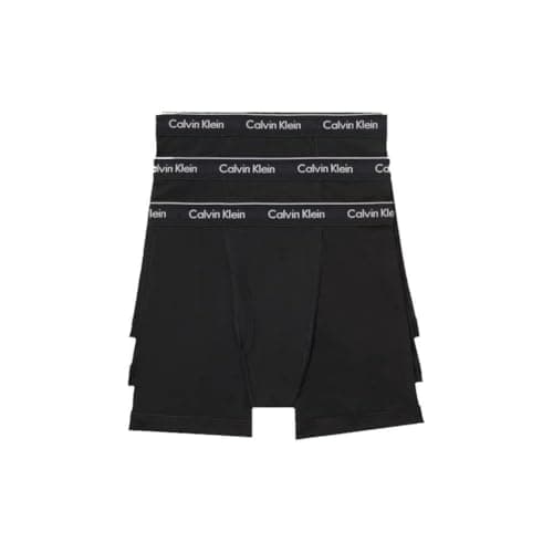 Calvin Klein Men's Cotton Classics 3-pack Boxer Brief, 3 Black, Large - Image 1