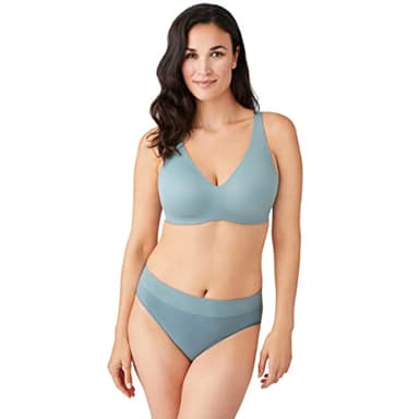 Wacoal Women's Flawless Comfort Wirefree T-Shirt Bra, Stormy Sea, Small B/C - Image 4