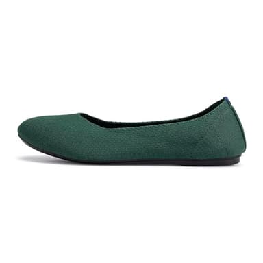 Frank Mully Women's Knit Ballet Flat Round Toe Flat Shoes Slip On Classic Low Wedge Ballerina Shoes Green, 8 - Image 7