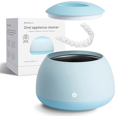 Zima Dental Pod: Ultrasonic Retainer Cleaner. The Original Retainer Cleaner Machine, Aligner Cleaner, Nightguard Cleaner, Mouthguard Cleaner, Denture Cleaner. Ultrasonic Cleaner For Oral Dental Care - Image 1