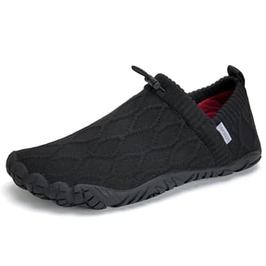 WateLves Barefoot Water Shoes Women Men Minimalist Comfortable Walking Shoes Beach Outdoor Running Sneakers (Black,37) - Image 1