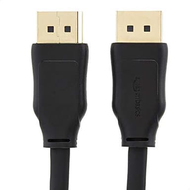 Amazon Basics DisplayPort 1.4 Cable, 32.4Gbps High-Speed, 8K@60Hz, 4K@120Hz, Dynamic HDR and 3D, Gold-Plated Plugs, 6 Foot, Black - Image 3