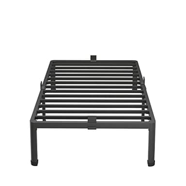 MAF 18 Inch Twin XL Bed Frames with Round Corner Legs Mattress Slide Stopper No Box Spring Needed Heavy Duty Metal Platform Bed Frame Under-Bed Storage Space, 3000 LBS Steel Slats Support - Image 7