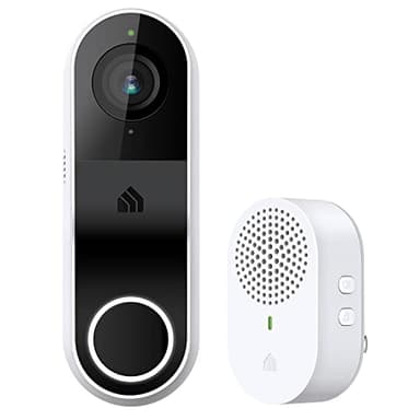 Kasa Smart Video Doorbell Camera Hardwired w/Chime, 2K Resolution, Always-on Power, Night Vision, 2-Way Audio, Real-Time Notification, Cloud & SD Card Storage, Works w/Alexa & Google Home (KD110) - Image 1
