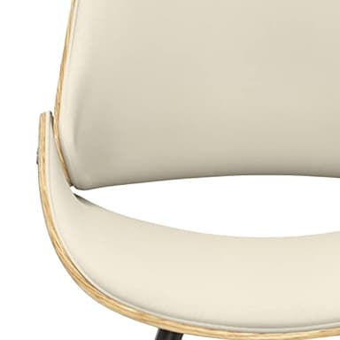 SIMPLIHOME Malden Dining Chair in Light Wood, Natural Linen Look Fabric, 22.8" W x 20.9" D x 30.9" H, Mid-Century Modern Style for Dining Room - Image 11