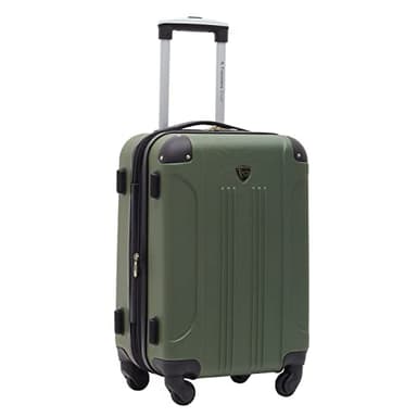 Travelers Club Chicago Hardside Expandable Spinner Luggage, Thyme Green, 20" Carry-On - Image 6