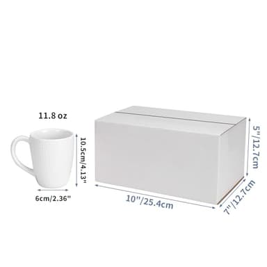 Hoikwo 10x7x5 Inches Small White Shipping Boxes Set of 40, Sturdy Cardboard Boxes for Small Business for Packaging Mailing - Image 2