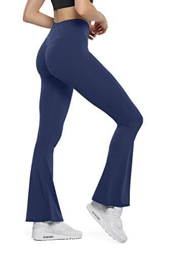 HEGALY Women's Flare Yoga Pants - Crossover Flare Leggings Buttery Soft High Waisted Workout Casual Bootcut Pants - Image 4