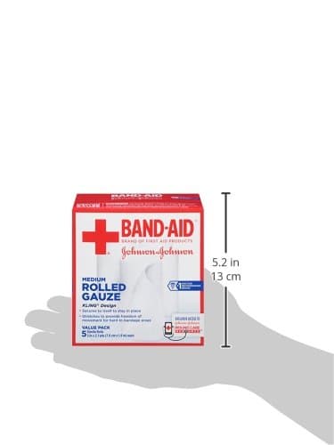 Band-Aid Brand of First Aid Products Flexible Rolled Gauze Dressing for Minor Wound Care, Soft Padding and Instant Absorption, 3 Inches by 2.1 Yards, Value Pack 5 ct - Image 12
