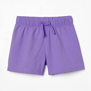 HILEELANG Toddler Girl Summer Short Sets Outfits Cotton Casual Pink Unicorn Top Tee Shirts Purple Shorts Clothing Sets 3T - Image 5